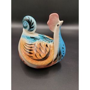 VTG HAKLE Pottery Chicken Candy Dish Hen Rooster Country